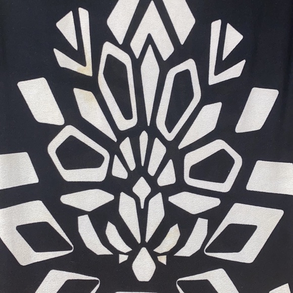 DRESS BARN Black and White Patterned Tank Dress - SIZE 8 - Picture 3 of 5